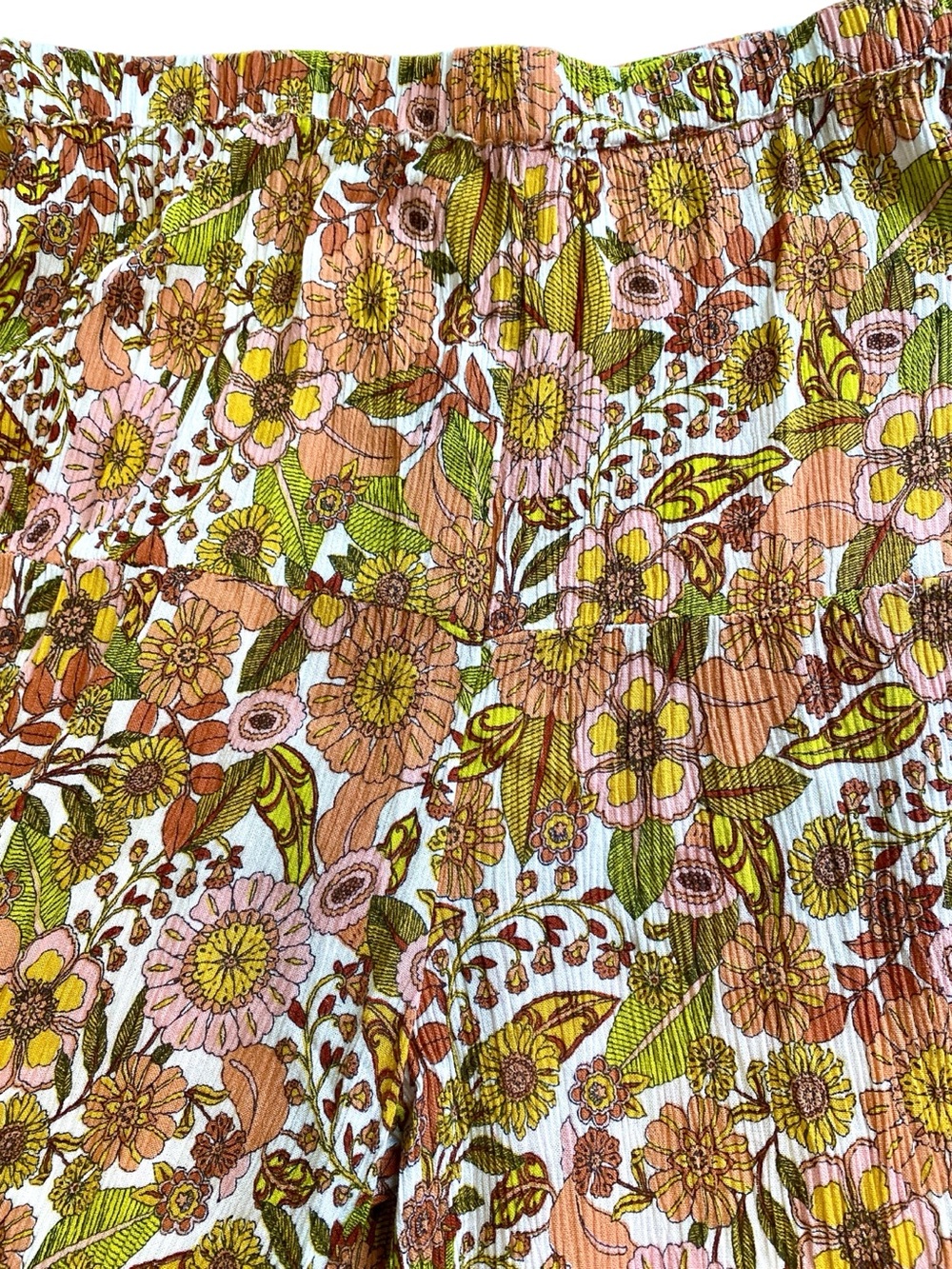 Sisstrevolution Groovy Days boho floral flowy pants L - Picture 6 of 7